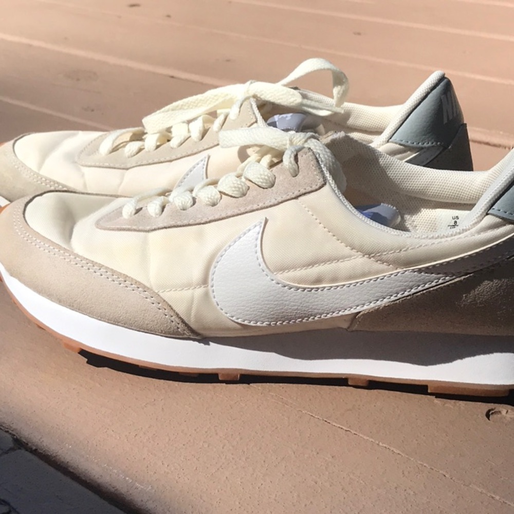 Neutral cream colored Nikes